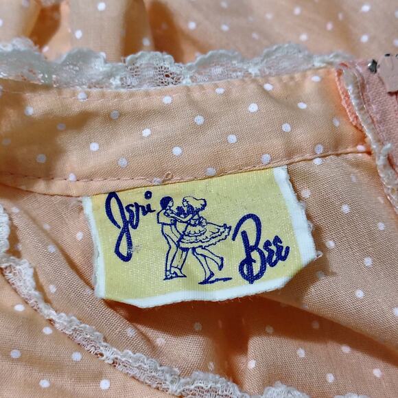 70s Jeri Bee Belted Rockabilly Prairie Square Dance Ruffle Layered Dress Size 16 - Picture 11 of 13